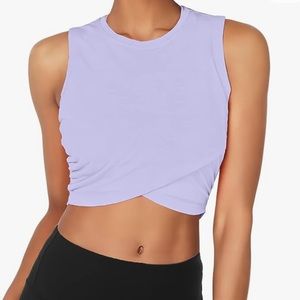 Cropped workout top